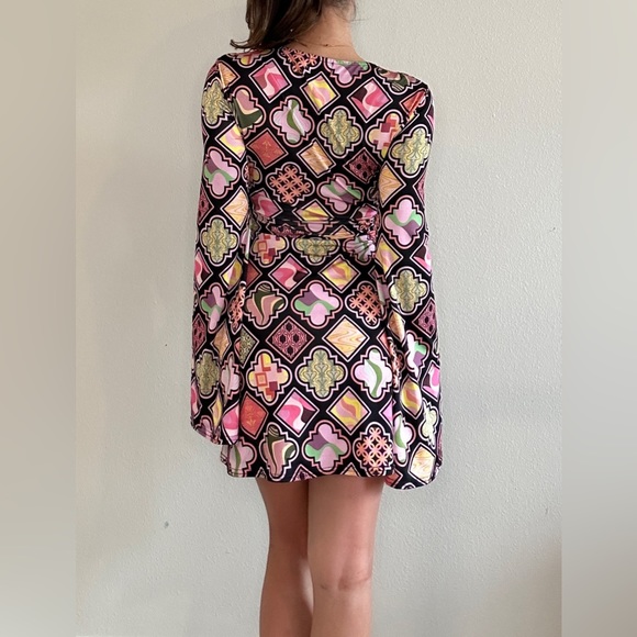 Funky Retro 60s Groovy Dress 💗🧡💛 - Picture 5 of 5